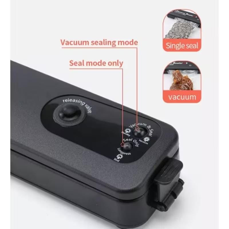 SUMNEW Vacuum Sealer Machine-With 50 Free Vacuum Bags-Semi-Automatic,120V Plug-Powered-Kitchengadgets-Dry and Moist Food Storage-Fridge Organizers and Storage-Kitchen Utensils