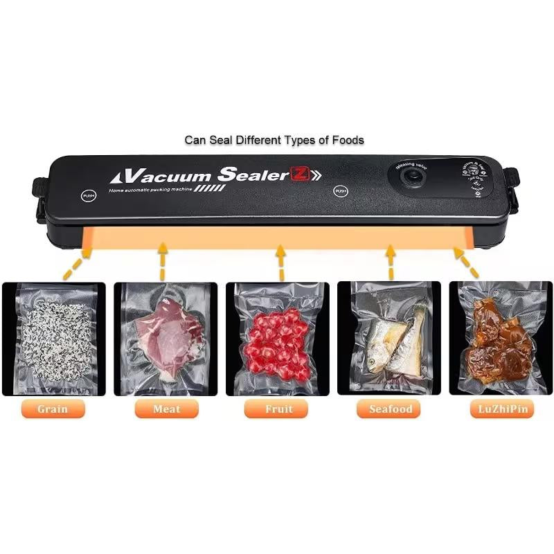 SUMNEW Vacuum Sealer Machine-With 50 Free Vacuum Bags-Semi-Automatic,120V Plug-Powered-Kitchengadgets-Dry and Moist Food Storage-Fridge Organizers and Storage-Kitchen Utensils