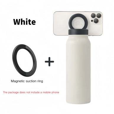 Insulated Water Bottle with Magnetic Phone Holder – 24oz