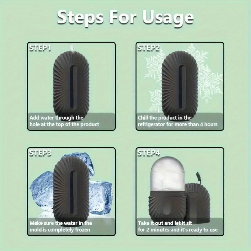 3-In-1 Facial Massage Care Set, 1 Set Stainless Steel Ice Face Roller & Scraping Set, Facial Care Tool for Lifting, Shaping and Massage, Home Beauty Tool