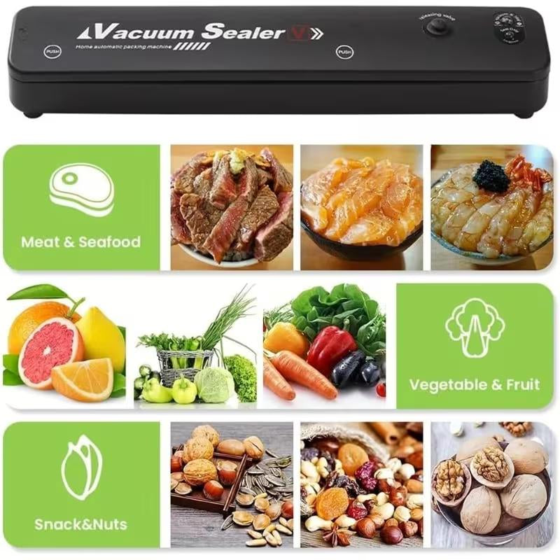 SUMNEW Vacuum Sealer Machine-With 50 Free Vacuum Bags-Semi-Automatic,120V Plug-Powered-Kitchengadgets-Dry and Moist Food Storage-Fridge Organizers and Storage-Kitchen Utensils